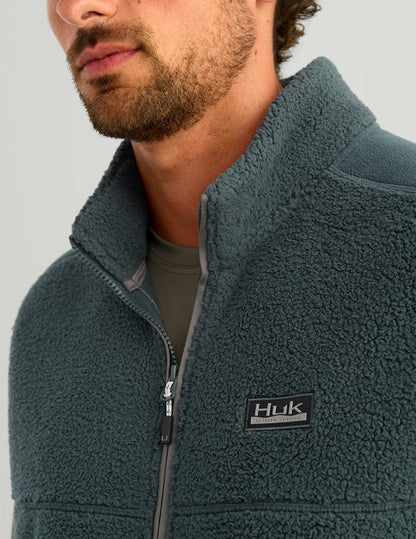 Huk Helm Fleece Vest - Sea Storm