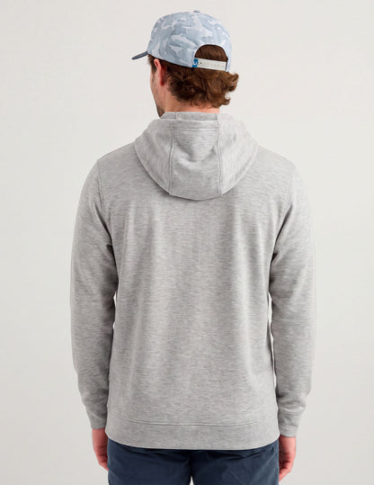 Huk Coldfront+ Fleece Hoodie - Sharkskin Heather