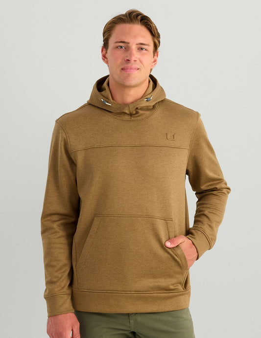 Huk Coldfront+ Fleece Hoodie - Saltmarsh Heather