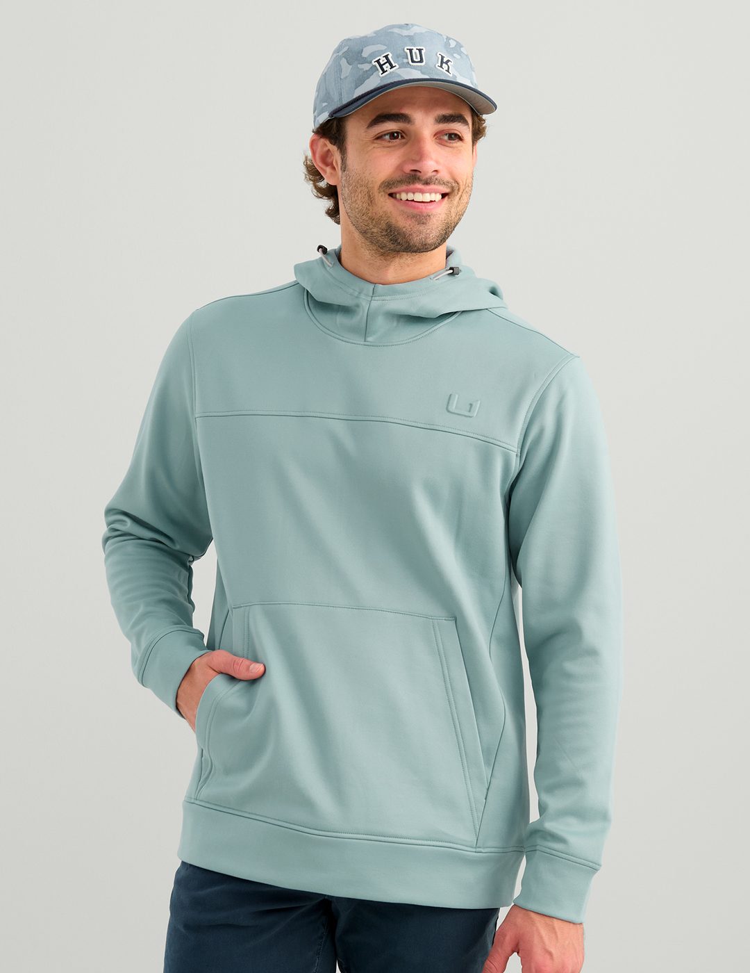 Huk Coldfront+ Fleece Hoodie - Reefline