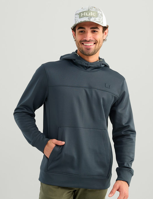 Huk Coldfront+ Fleece Hoodie - Sea Storm