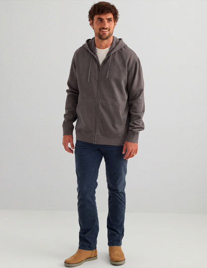 Huk Cotton Fleece Full Zip Hoodie - Sharkskin