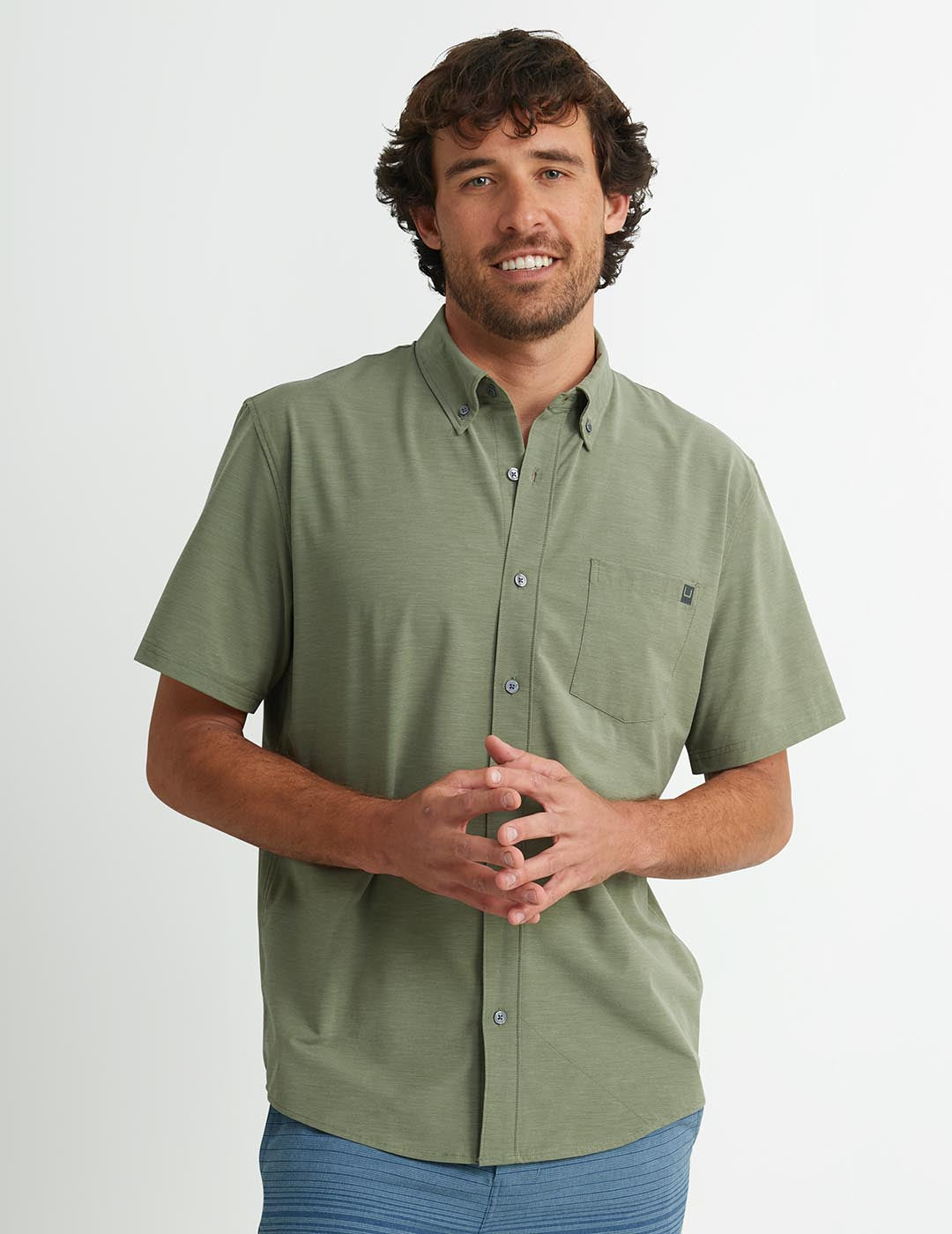 Huk Kona Button-Down - Moss