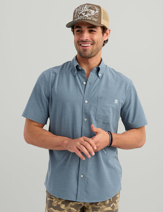 Huk Kona Button-Down - Stormy Blue