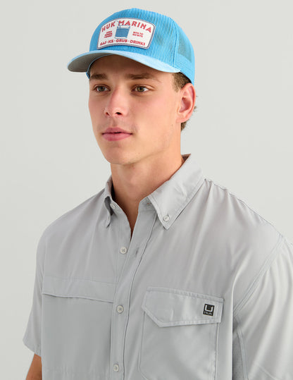 Huk Tide Point Short Sleeve Button-Down - Seagull