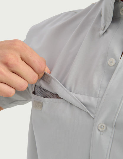 Huk Tide Point Short Sleeve Button-Down - Seagull
