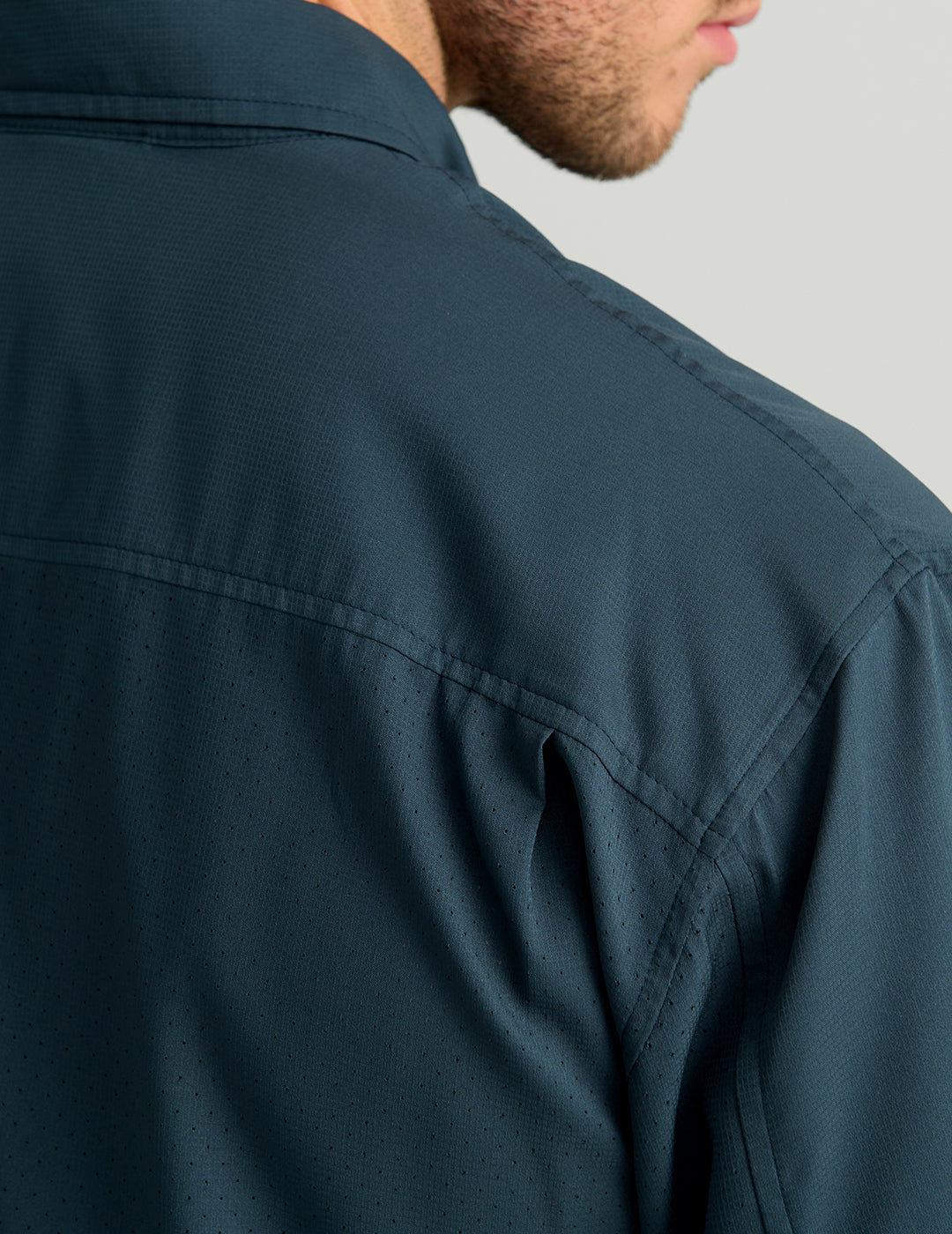 Huk Tide Point Short Sleeve Button-Down - Sea Storm