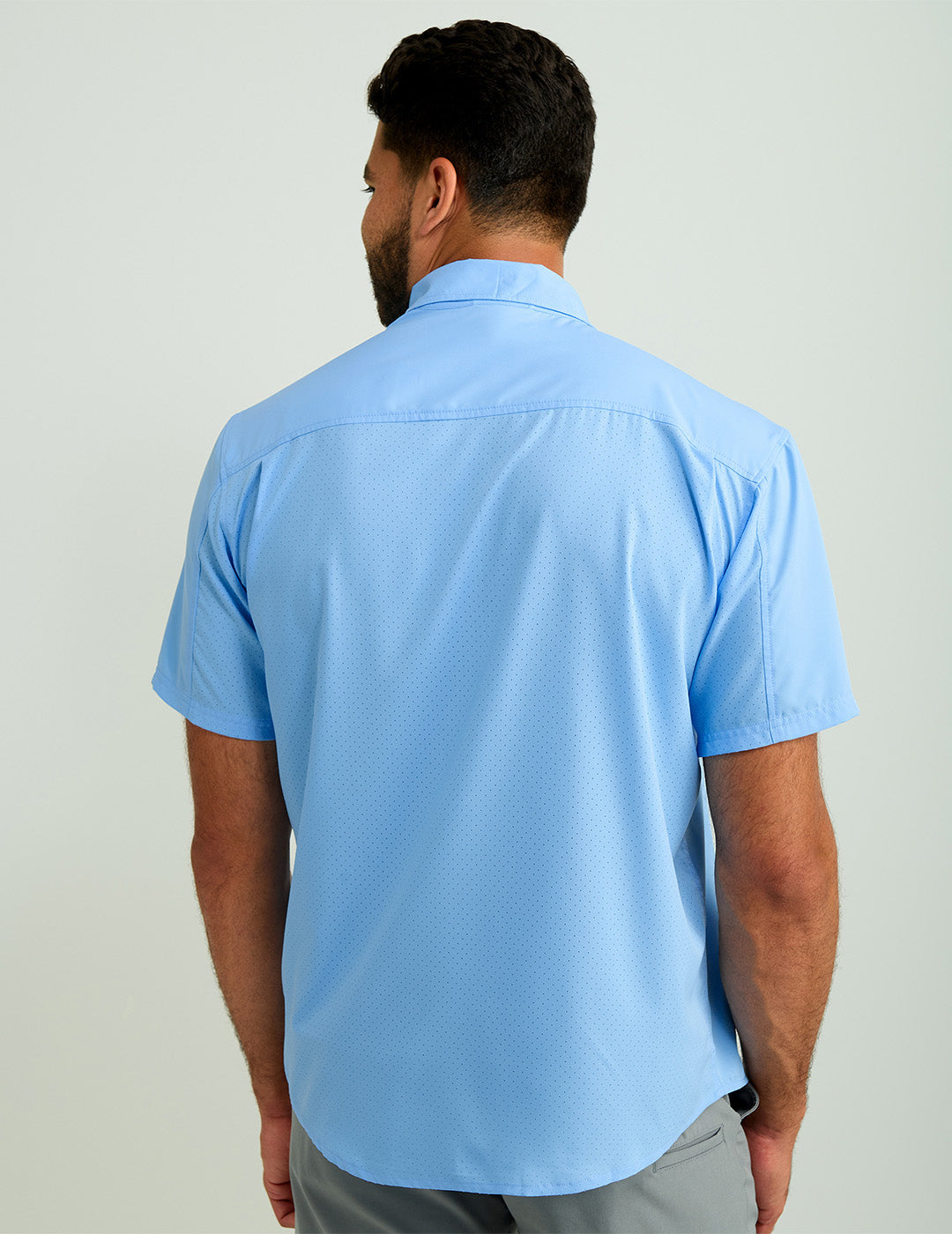 Huk Tide Point Short Sleeve Button-Down - Marolina Blue