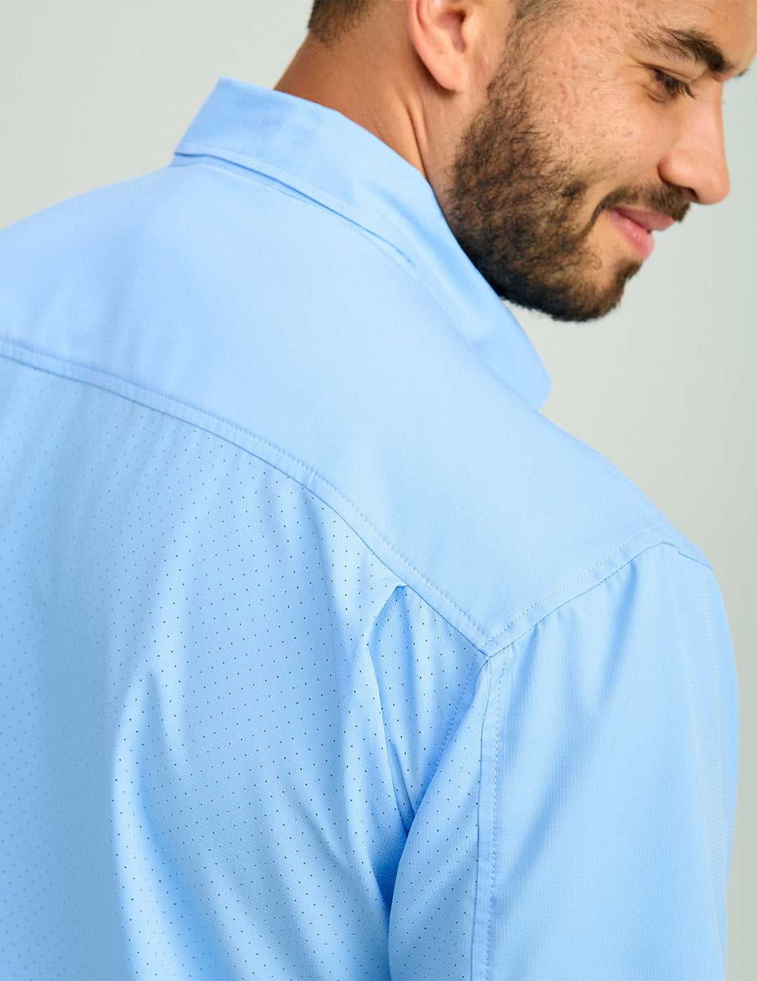 Huk Tide Point Short Sleeve Button-Down - Marolina Blue