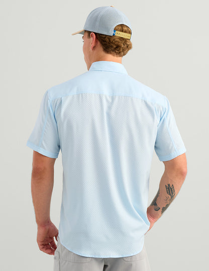 Huk Tide Point Short Sleeve Button-Down - Coastal Drift
