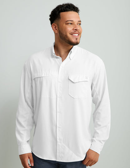 Huk Tide Point Button-Down - White