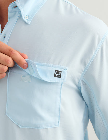 Huk Tide Point Button-Down - Coastal Drift