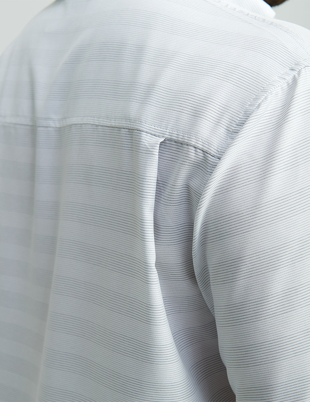 Huk Kona Button-Down - Cross Dye Stripe White