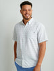Cross Dye Stripe White
