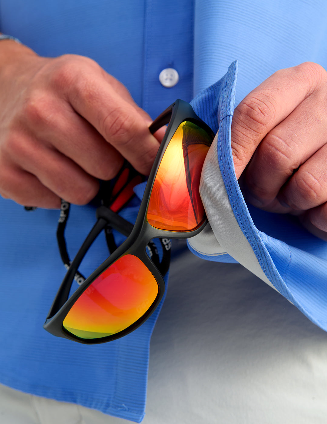 Huk Kona Button-Down - Cross Dye Stripe Regatta