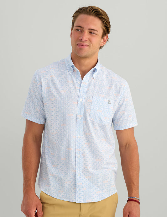 Huk KC Kona Button-Down - White Mini Boca