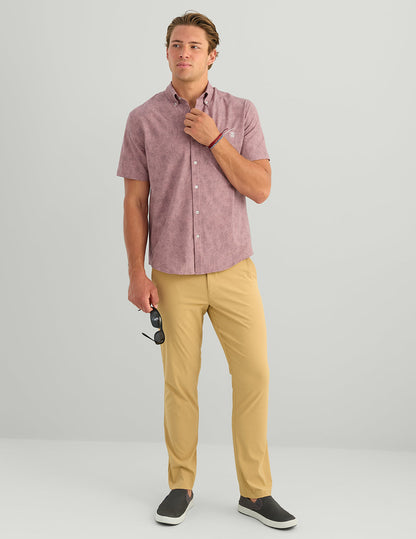 Huk KC Kona Button-Down - Mauve Marlin