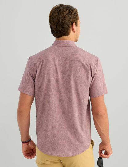 Huk KC Kona Button-Down - Mauve Marlin