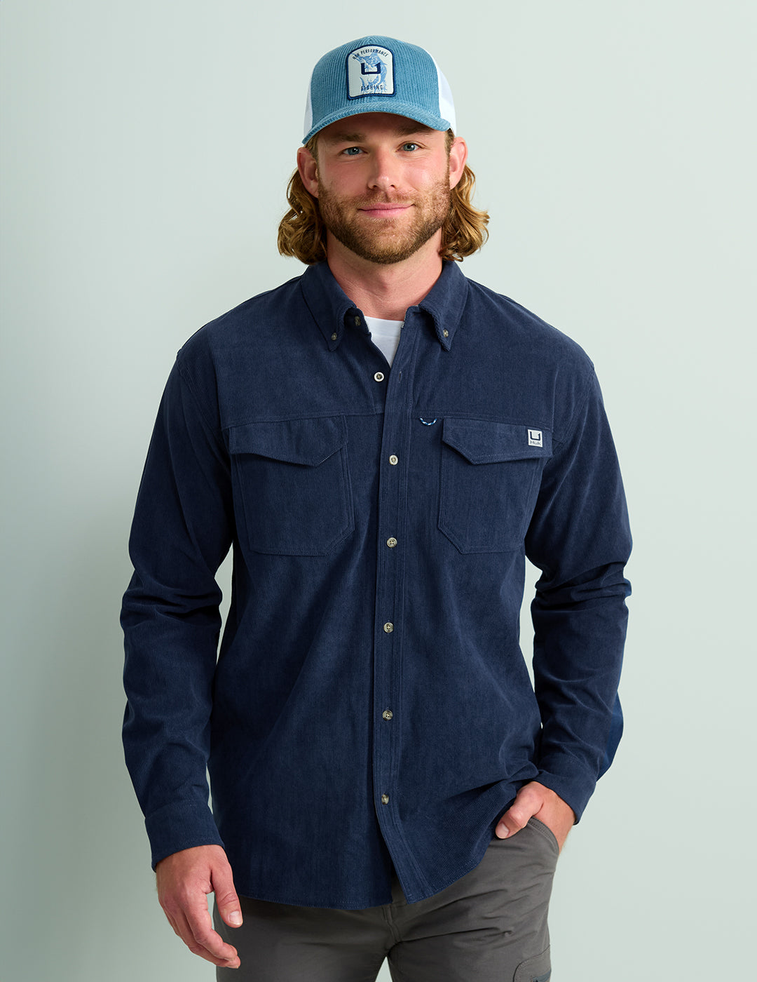 Huk Hawser Corduroy Button-Down - Naval Academy
