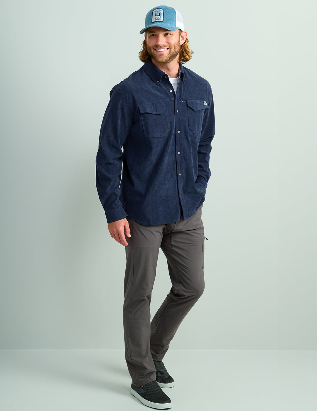 Huk Hawser Corduroy Button-Down - Naval Academy