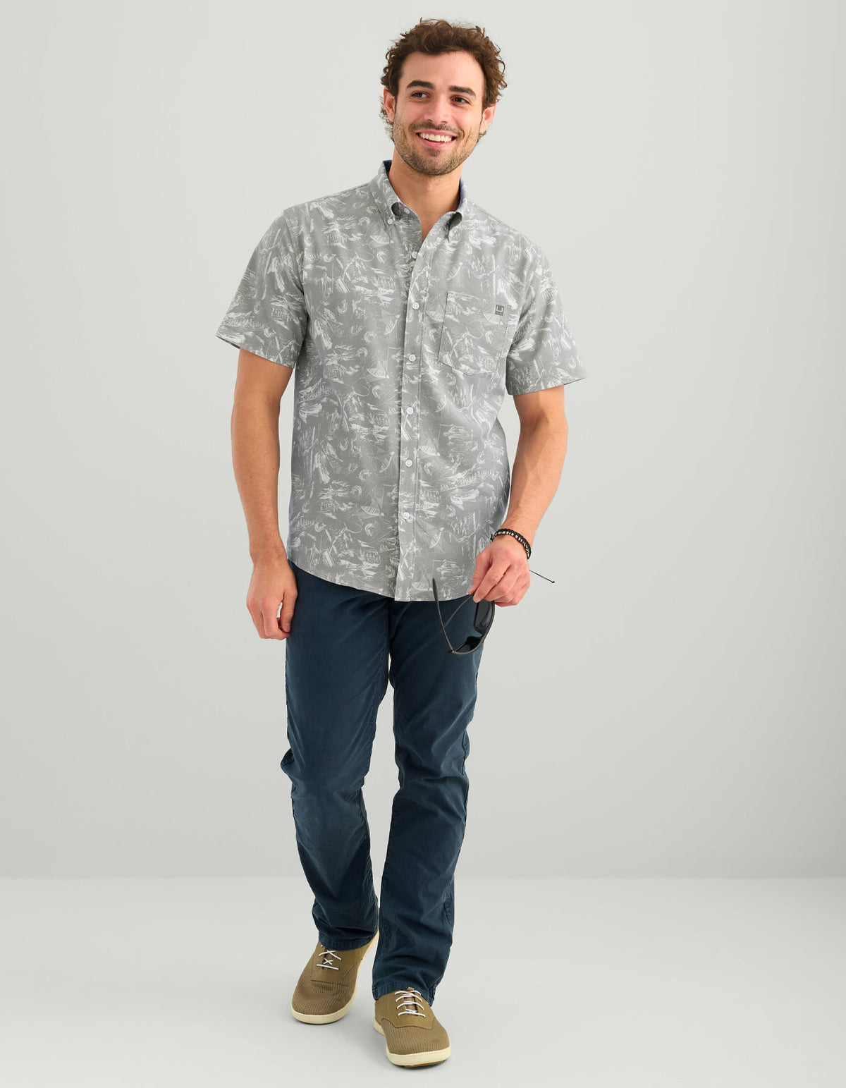 Huk Kona Button-Down - Sharkskin Trout Trip