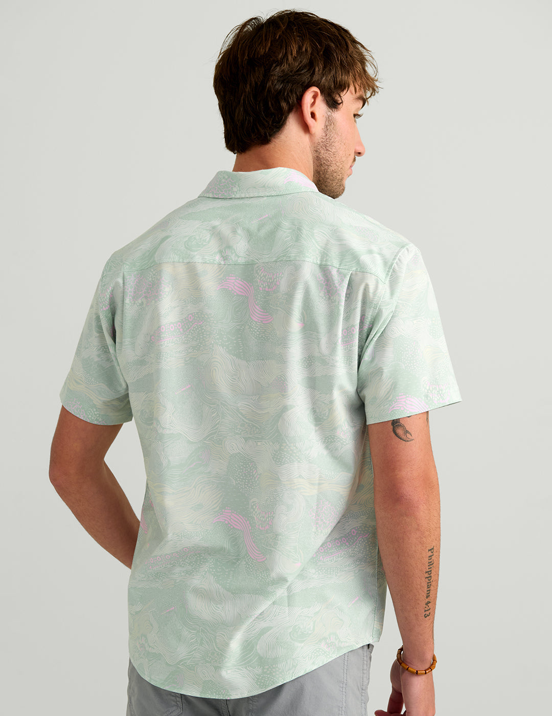 Huk Kona Button-Down - Heron Blue Coast