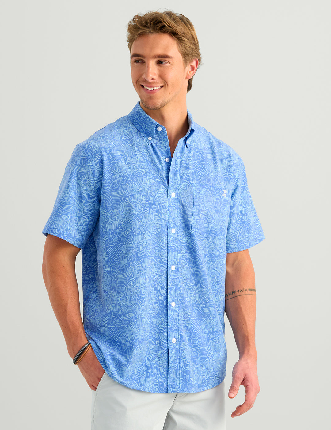 Huk Kona Button-Down - Regatta Wake Zone