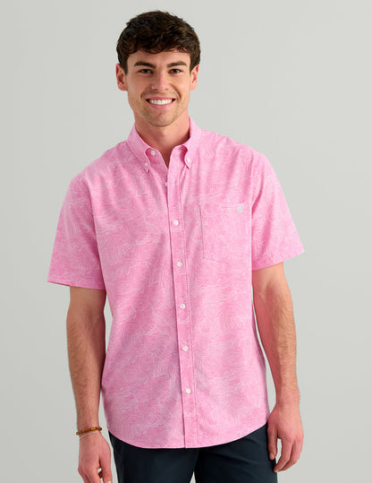 Huk Kona Button-Down - Fiji Flower Wake Zone