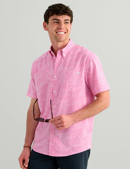 Huk Kona Button-Down - Fiji Flower Wake Zone