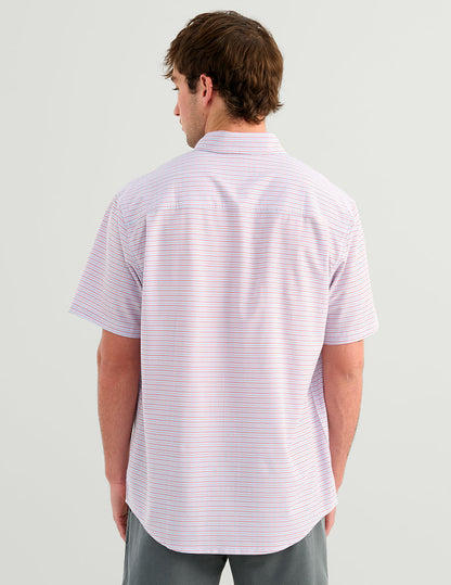 Huk Kona Button-Down - Mineral Red Pier Plaid