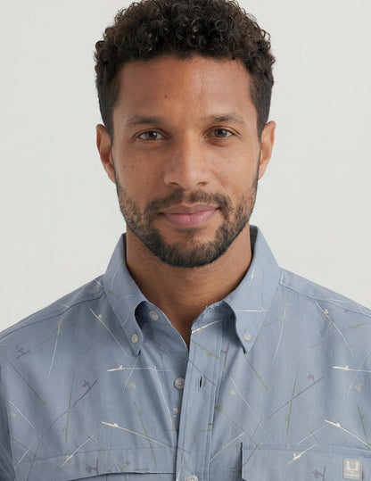 Huk Tide Point Short Sleeve Button-Down - Shipyard Rod And Reel