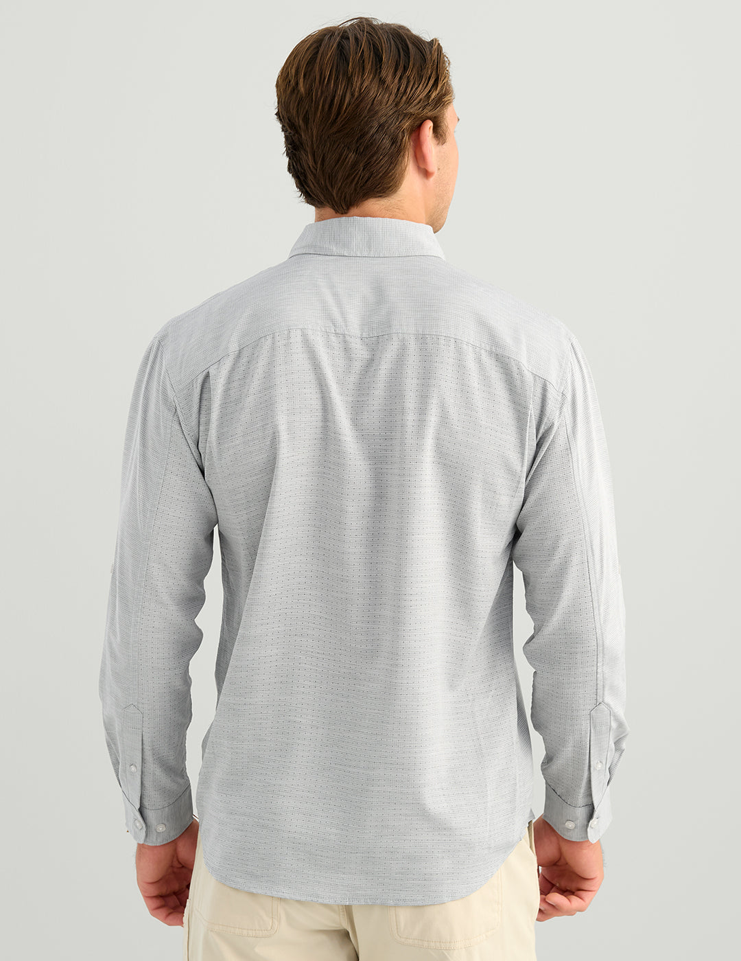 Huk Tide Point Heathered Ripstop Button-Down - Sharkskin Heather