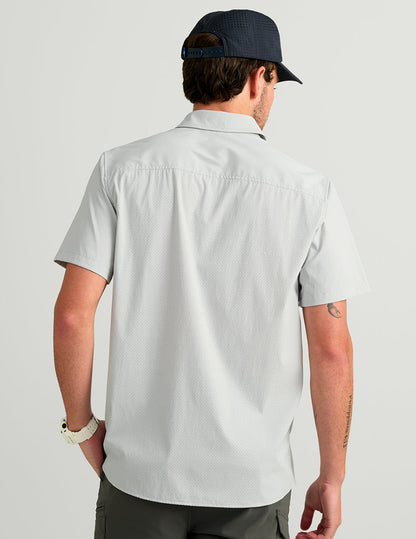 Huk Icon Short Sleeve Button-Down - Seagull