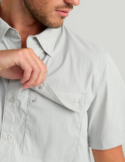 Huk Icon Short Sleeve Button-Down - Seagull