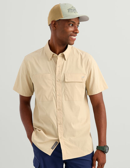 Huk Icon Short Sleeve Button-Down - River Rock