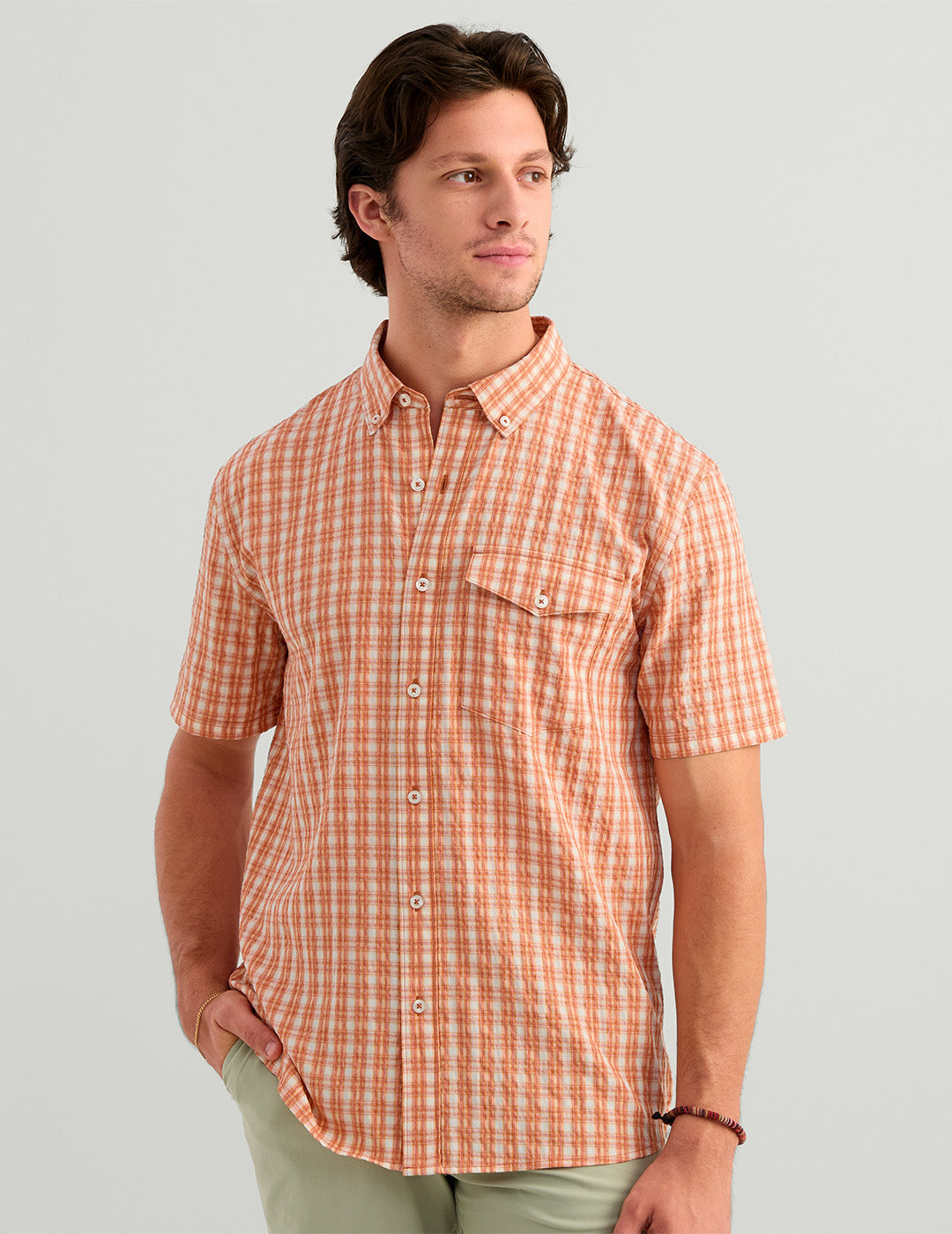 Huk Chatham Plaid Short Sleeve Shirt - Rockfish Plaid