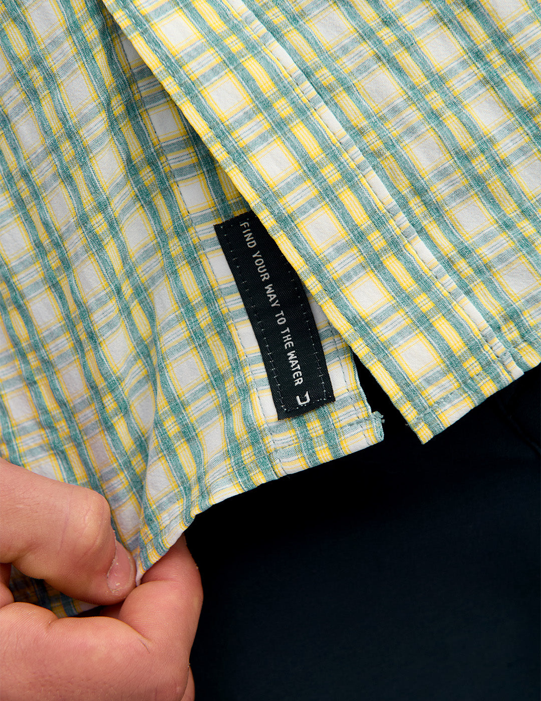 Huk Chatham Plaid Short Sleeve Shirt - Plantain Plaid