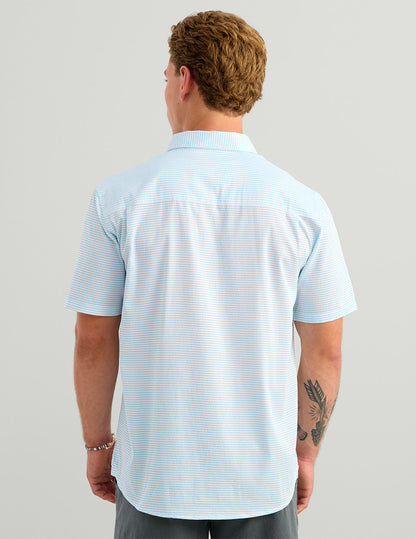 Huk Chatham Seersucker Shirt - Cerulean Seersucker