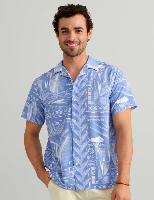 Huk Camp Shirt - Shipyard Tropics