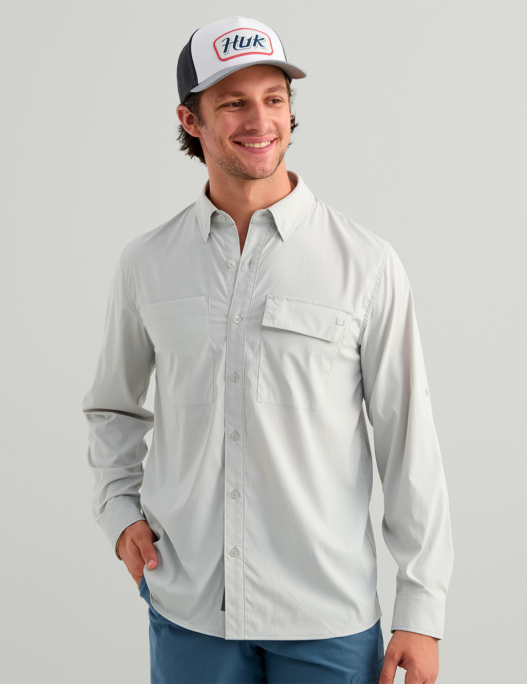 Huk Icon Button-Down - Seagull