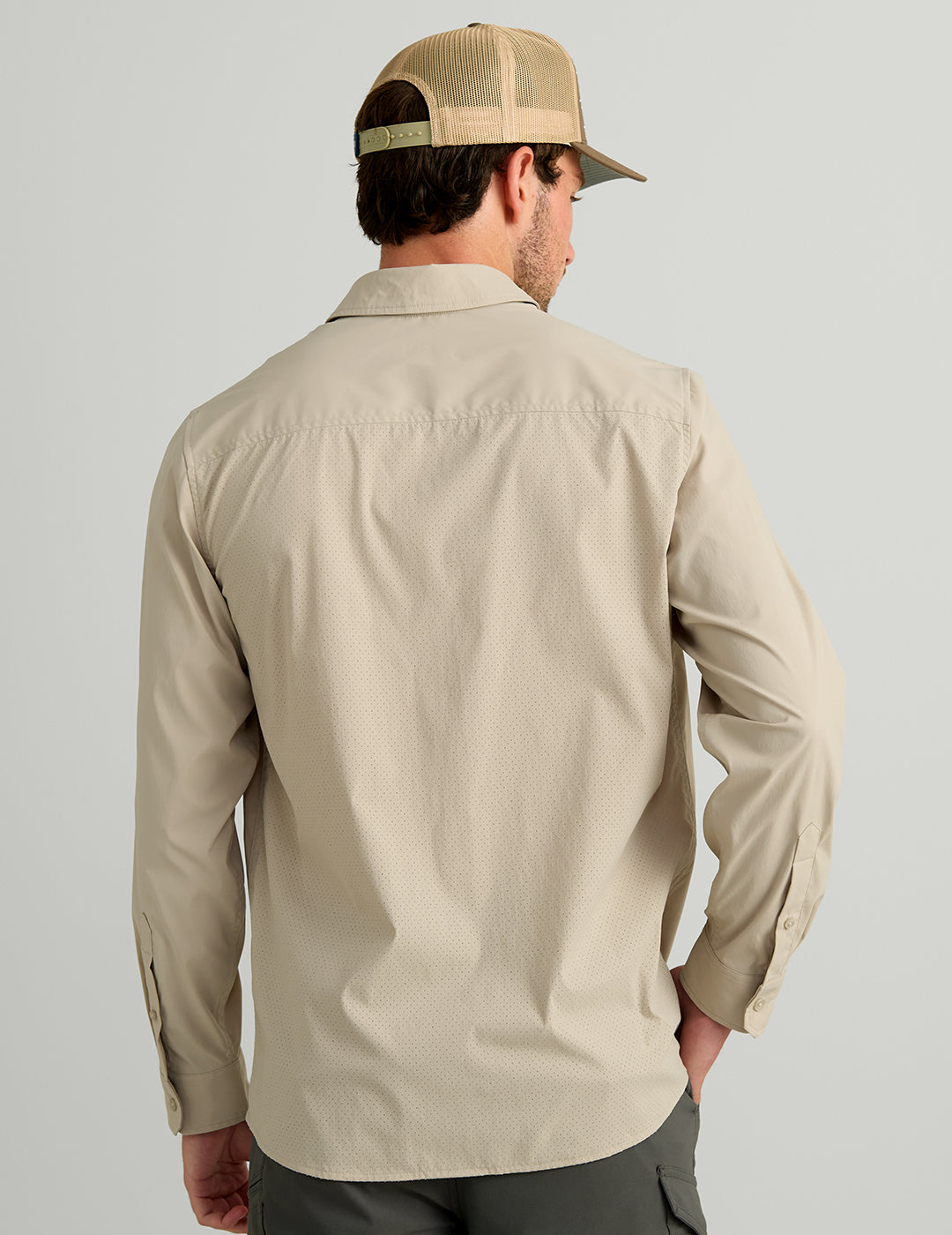 Huk Icon Button-Down - River Rock