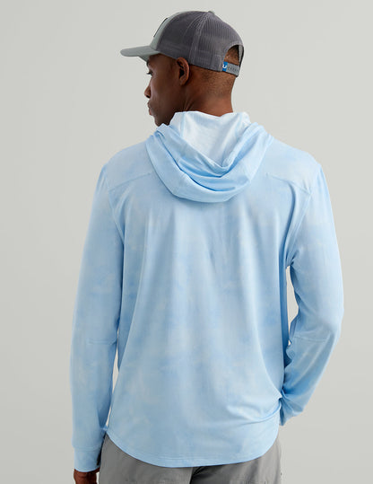 Huk Watershed Printed Hoodie Shirt - Coastal Drift Ombre