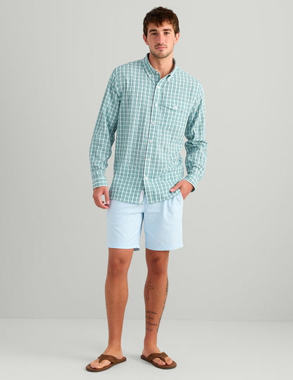 Huk Chatham Long Sleeve Button-Down - Caicos Plaid