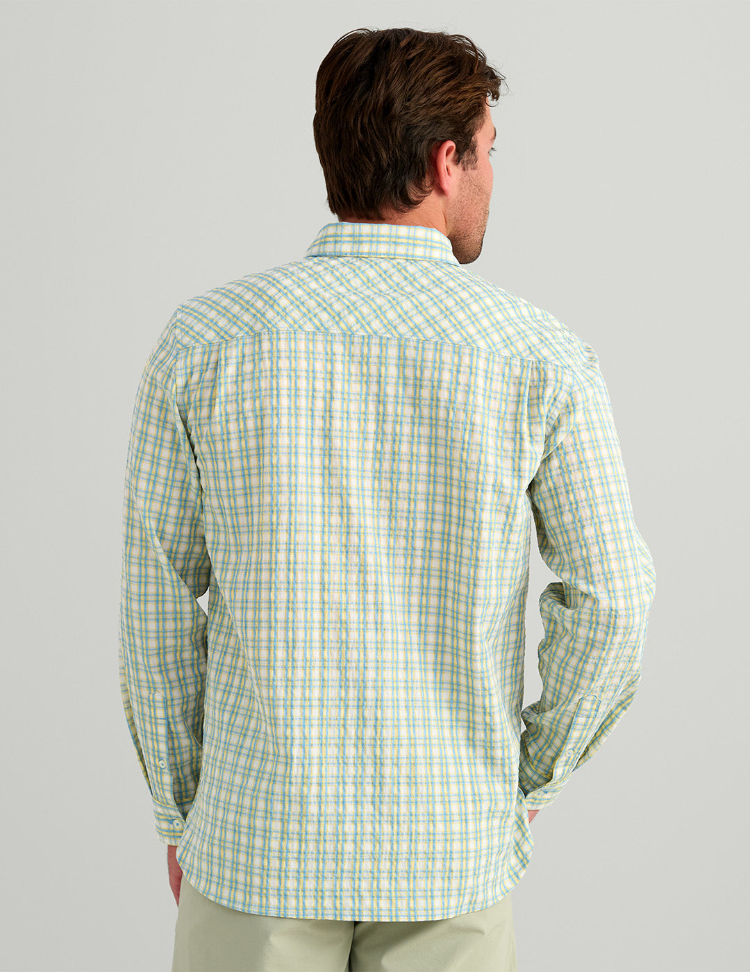 Huk Chatham Long Sleeve Button-Down - Plantain Plaid