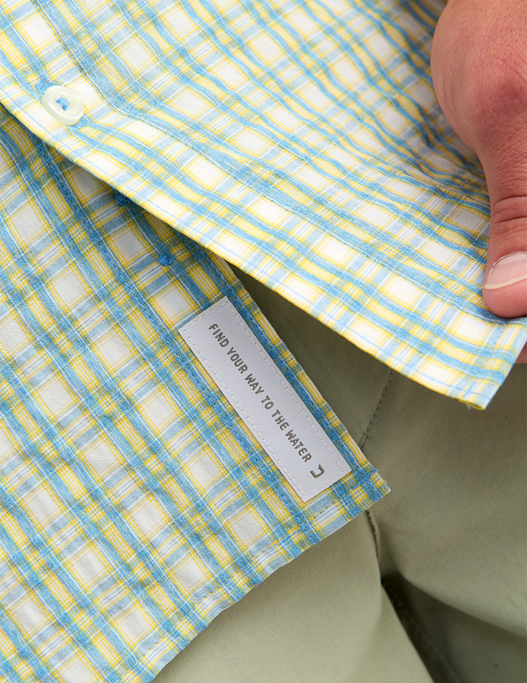 Huk Chatham Long Sleeve Button-Down - Plantain Plaid