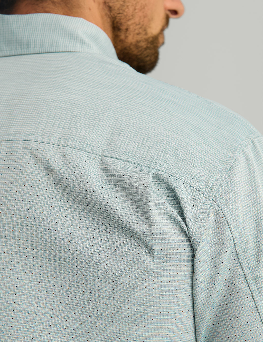 Huk Tide Point Heather Ripstop Short Sleeve Shirt - Aqua Haze Heather