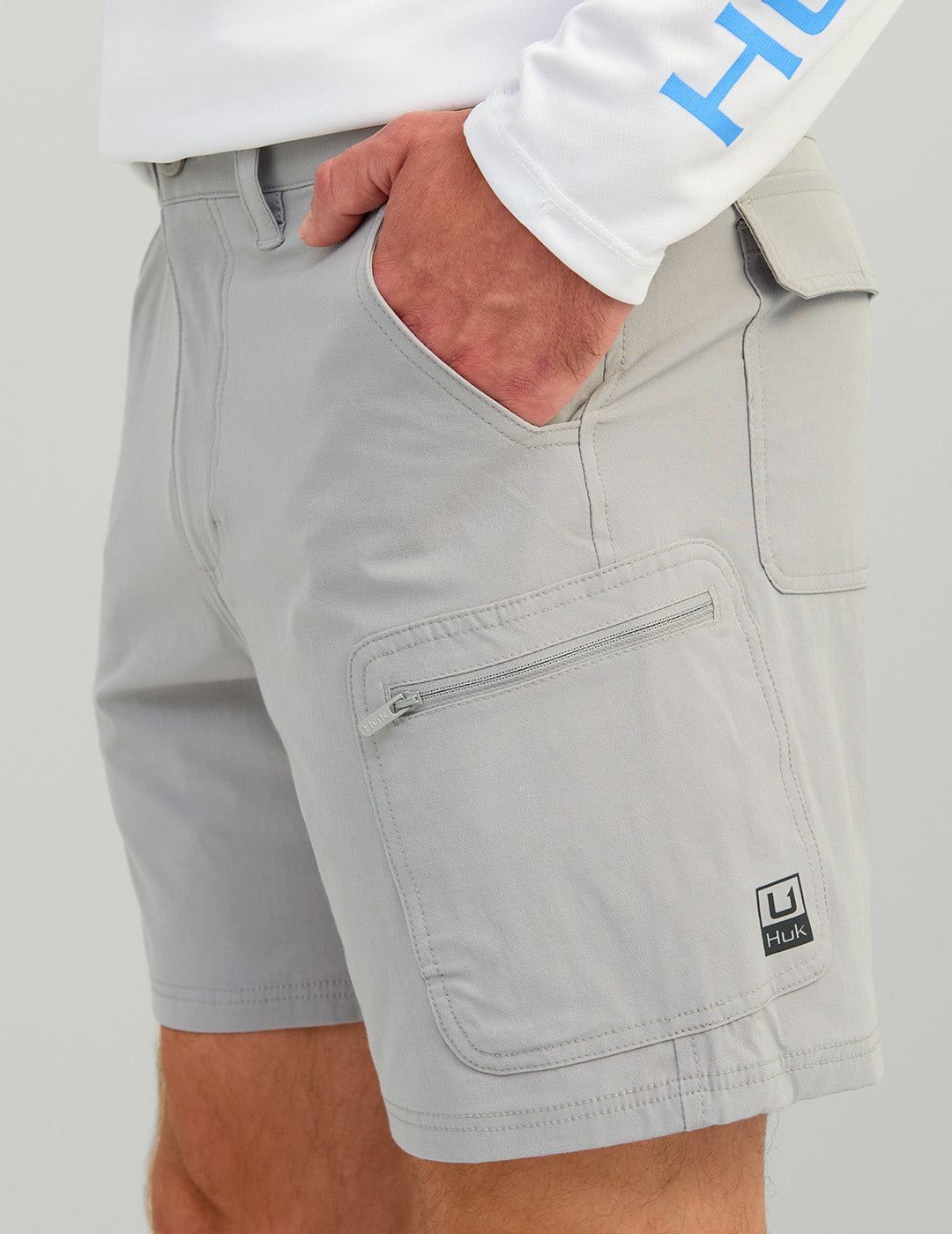 Huk Next Level 7-inch Short - Overcast Grey