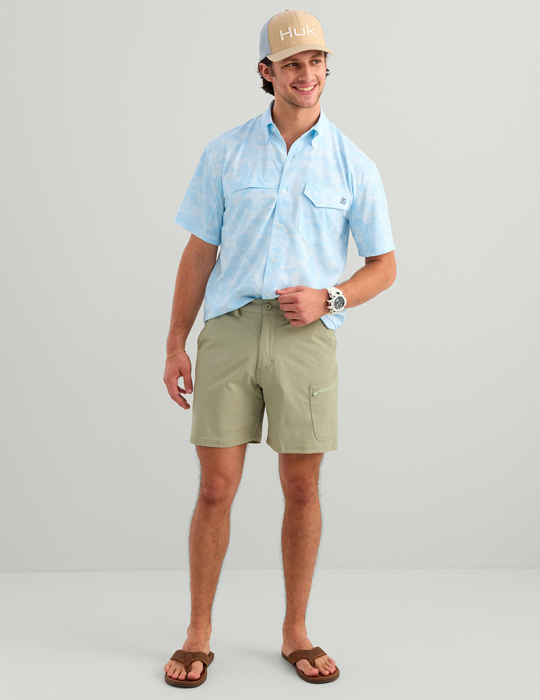 Huk Next Level 7-inch Short - Seagrass