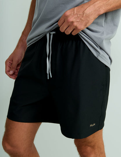 Huk Pursuit Volley Swim Shorts - Black