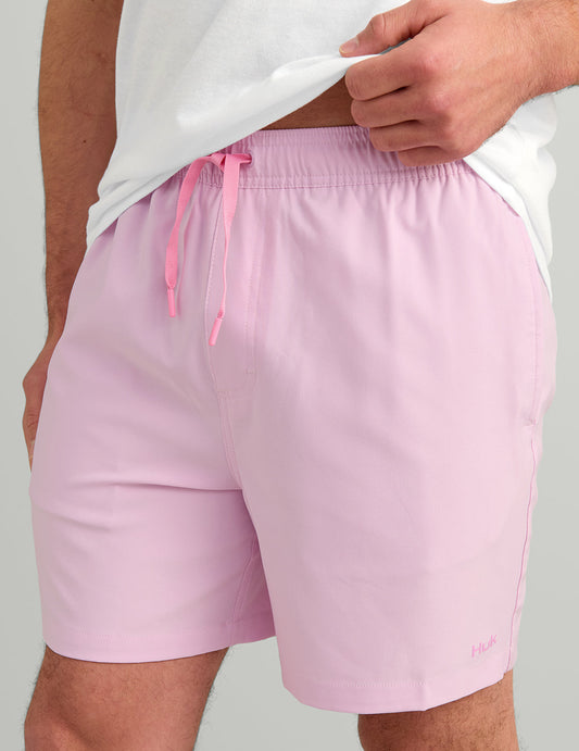 Huk Pursuit Volley Swim Short - Oleander